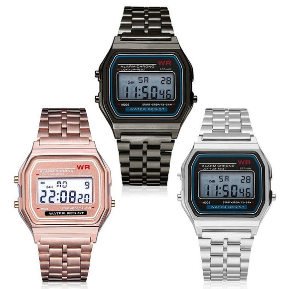 Steel Digital Wristwatches